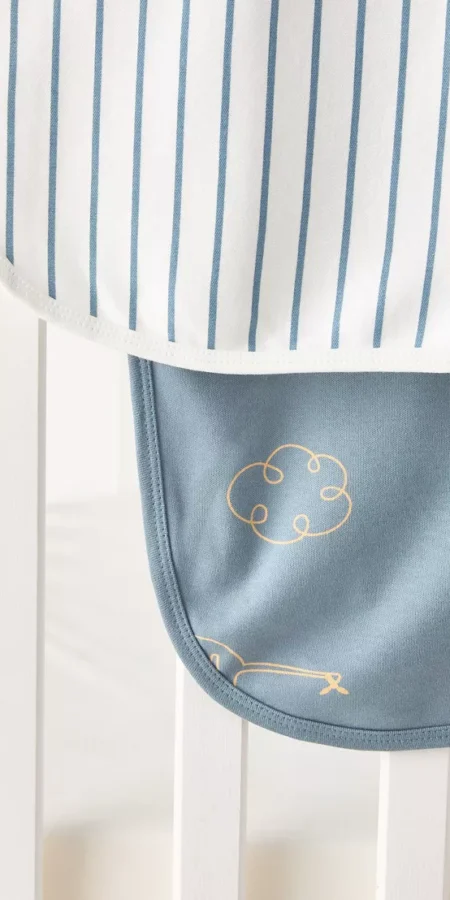 Juniors Printed 2-Piece Receiving Blanket Set - 72x70 cm
