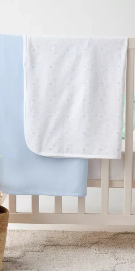 Juniors 2-Piece Assorted Receiving Blankets - 70x70 cms