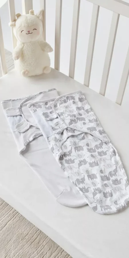 Juniors Cotton Swaddle Wrap - Set of 2