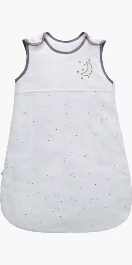 Miracle Baby Sleeveless Super Soft Sleeping Bag, White