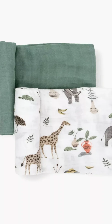 Little Unicorn 2-Piece Deluxe Muslin Swaddle Blankets