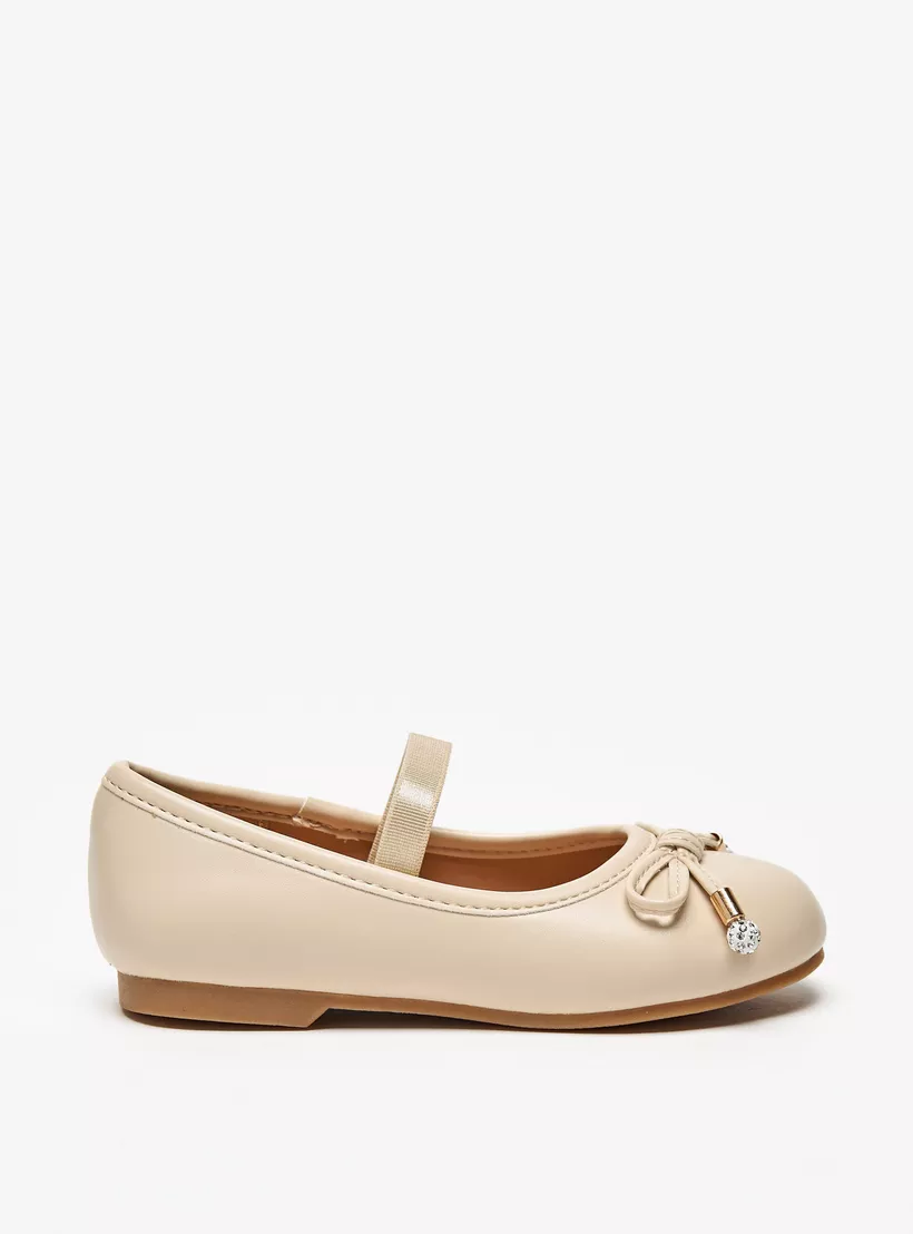 Beige Juniors Bow Accent-3