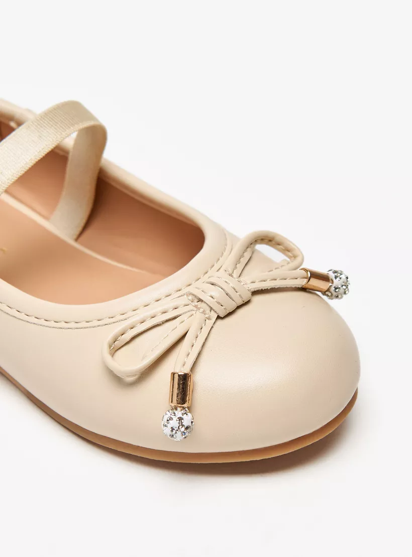 Beige Juniors Bow Accent-5