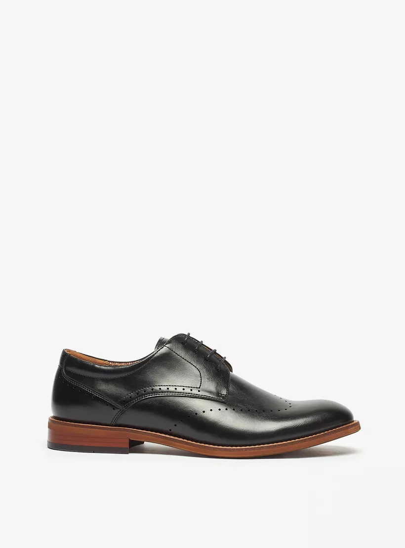 Duchini-Men's-Solid-Derby-Shoes-black-2
