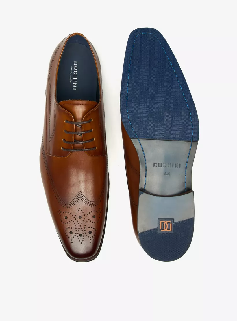 Duchini-Men's-Solid-Derby-Shoes-in-brown-2