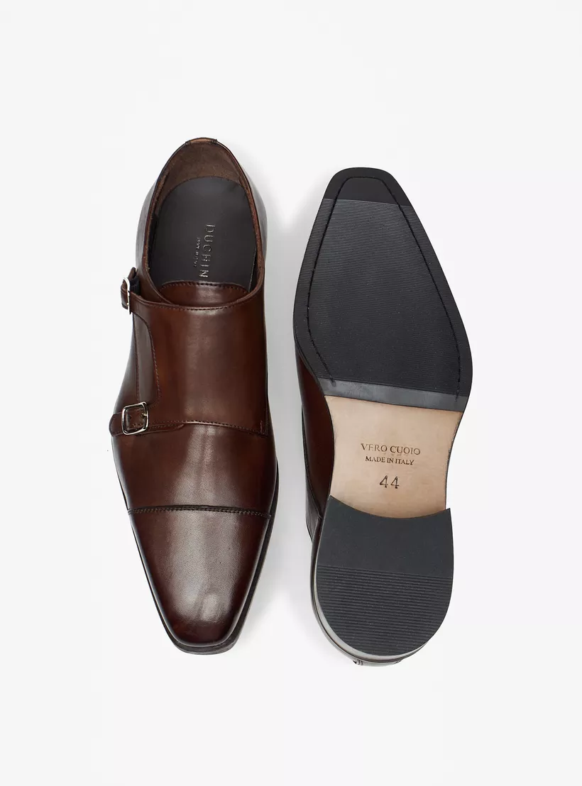 Duchini-Men's-Solid-Slip-On-Monk-Shoes-with-Buckle-Accent-brown-3