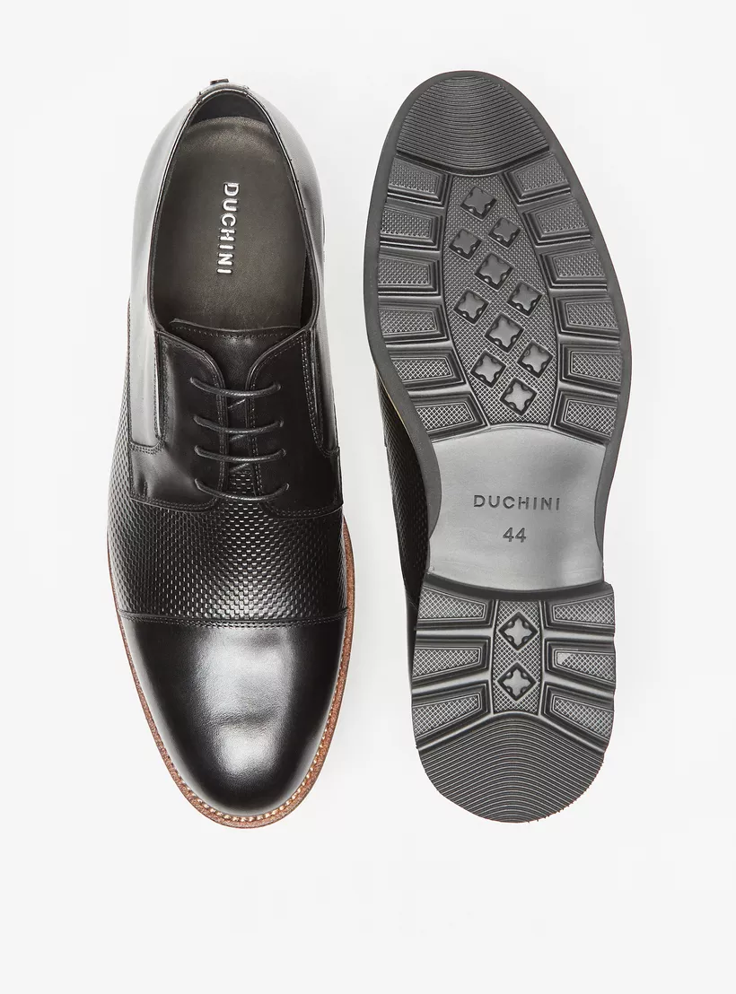 Duchini-Men's-Textured-Lace-Up-black-3
