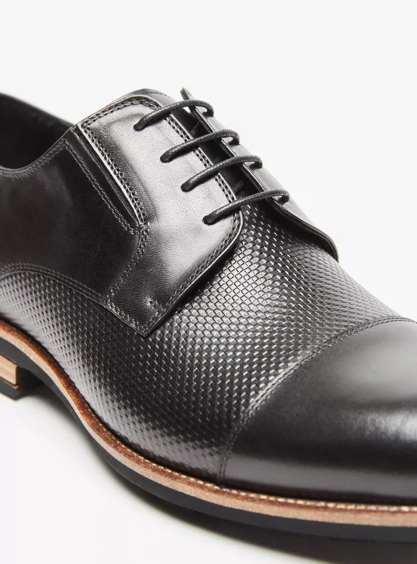 Duchini-Men's-Textured-Lace-Up-black-4