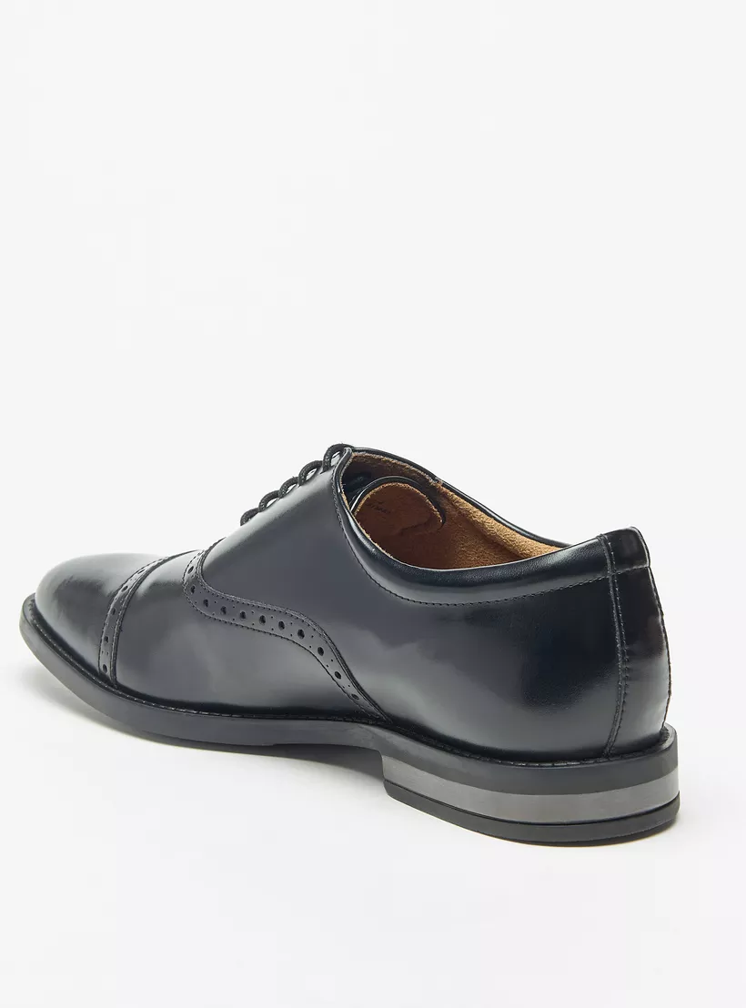 Duchini-Men's-Textured-Oxford-Shoes-black-1