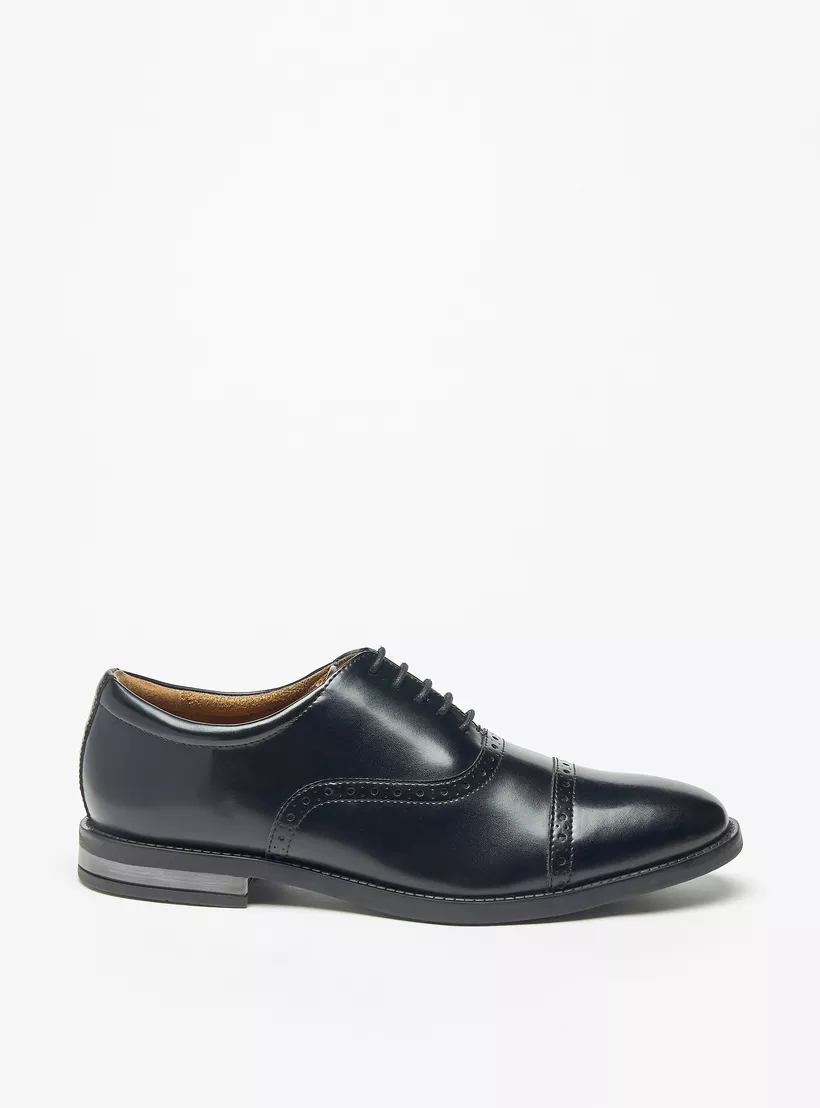 Duchini-Men's-Textured-Oxford-Shoes-black-2
