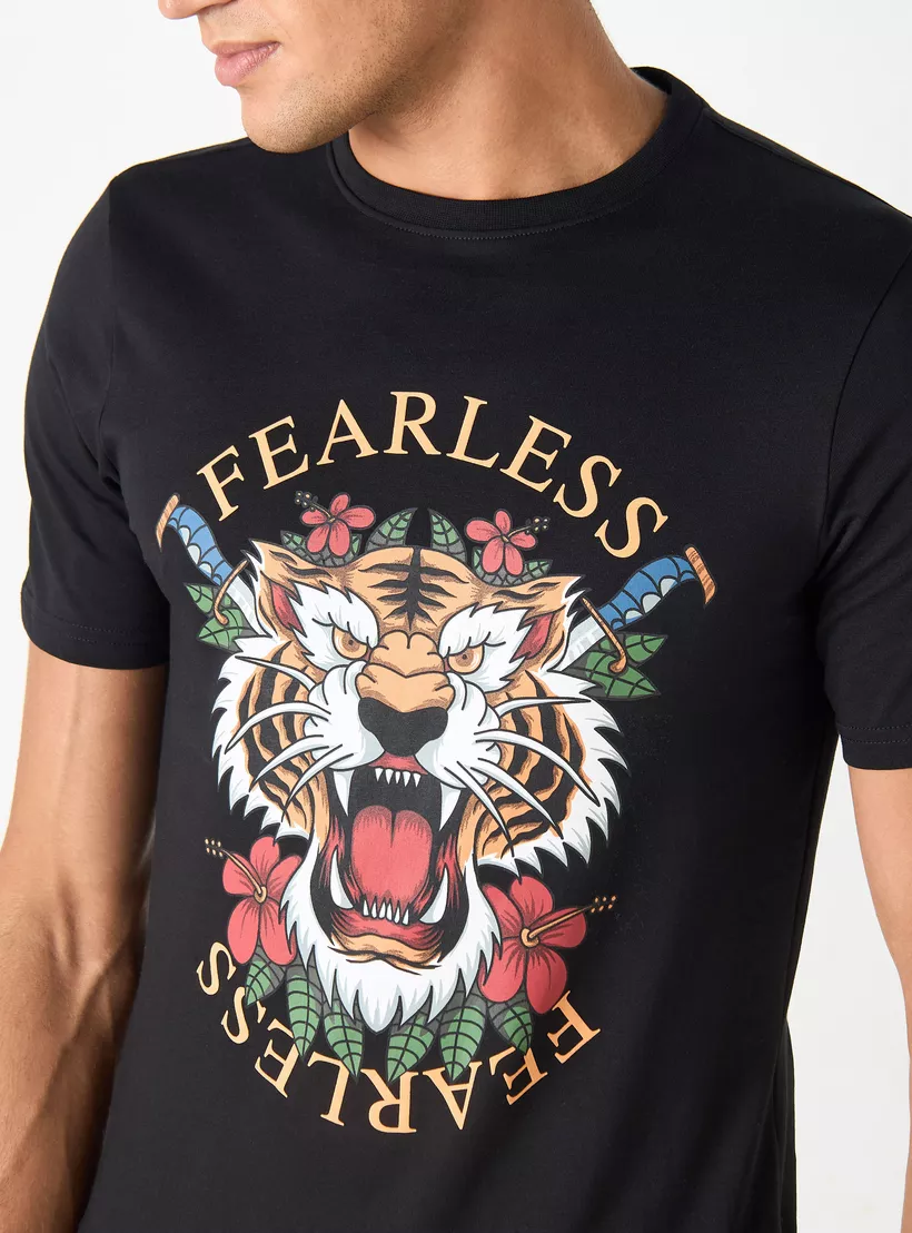 Graphic-Print-T-shirt-black-3