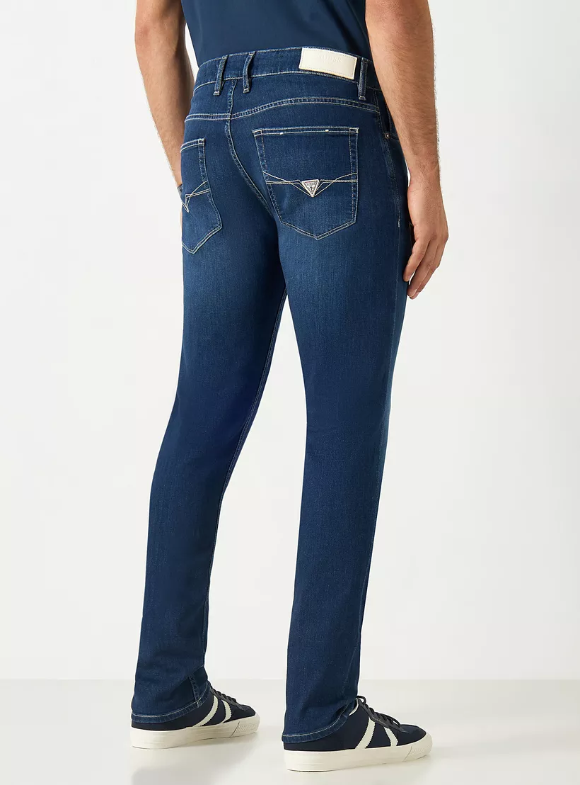 Guess-Solid-Slim-Fit-Jeans-blue-2