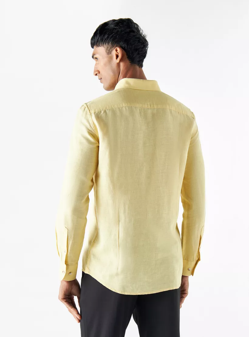 Iconic-Solid-Button-Down-yellow-2