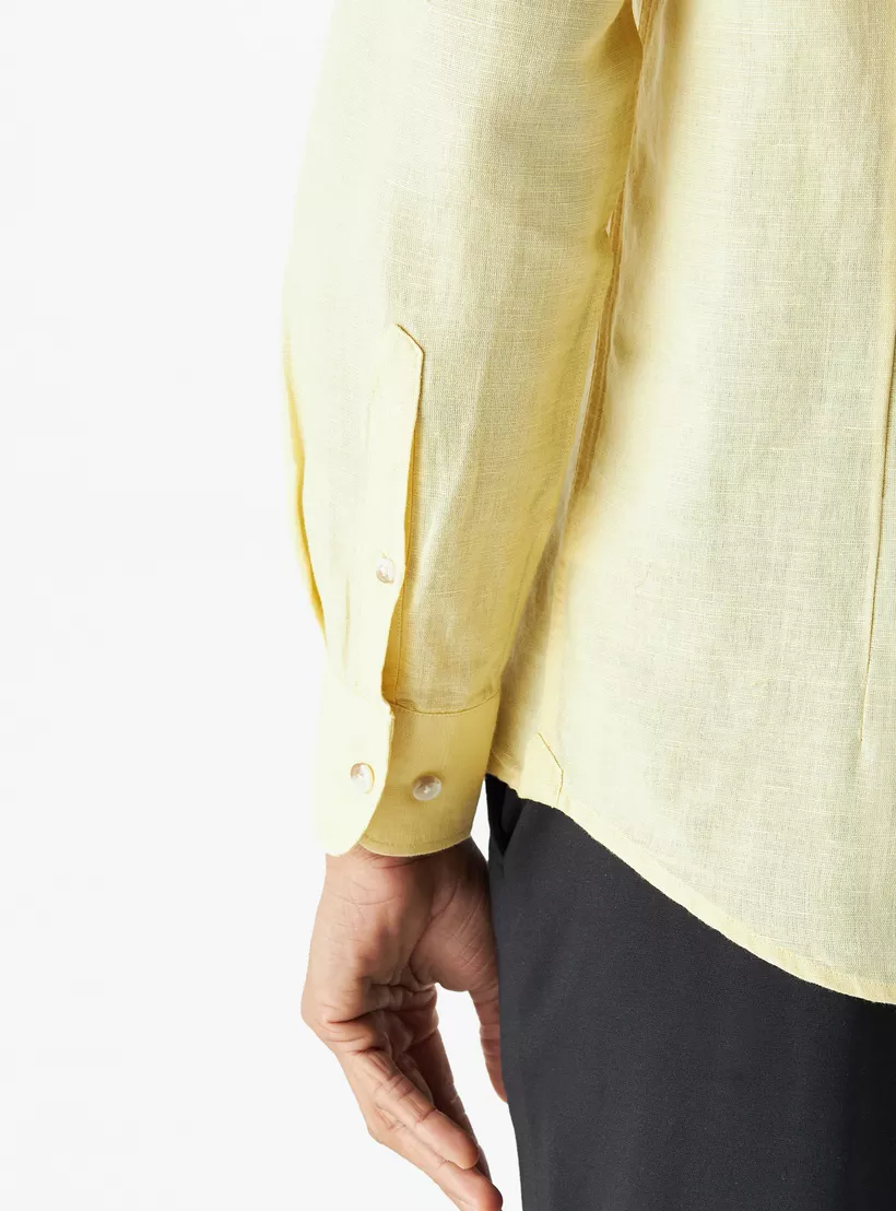 Iconic-Solid-Button-Down-yellow-4