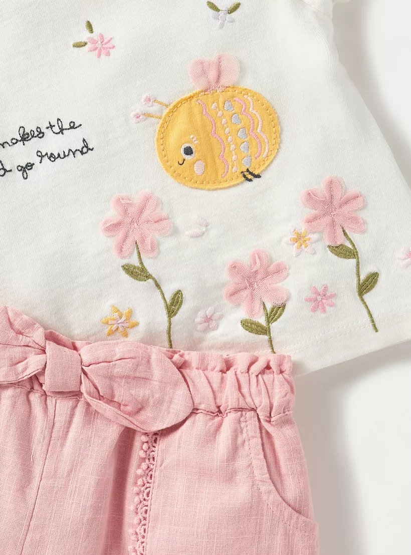 Juniors Applique Detail Top 5