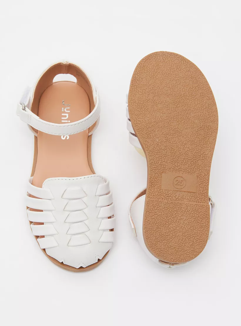 Juniors-Flat-Sandals-with-Hook-white-4