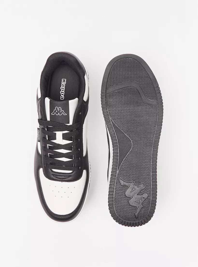 Kappa-Men's-Textured-Lace-Up-Lightweight-Sneakers-black-3