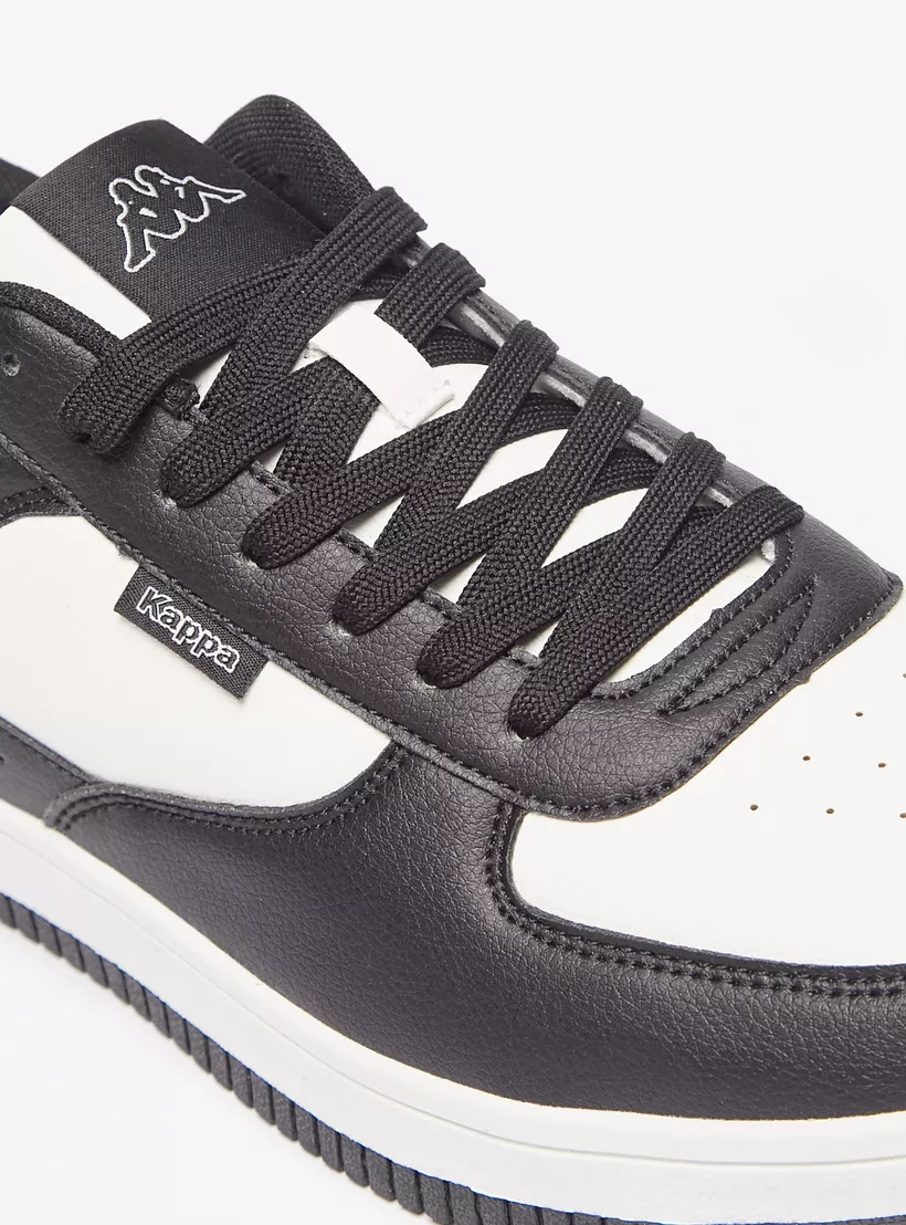 Kappa-Men's-Textured-Lace-Up-Lightweight-Sneakers-black-4