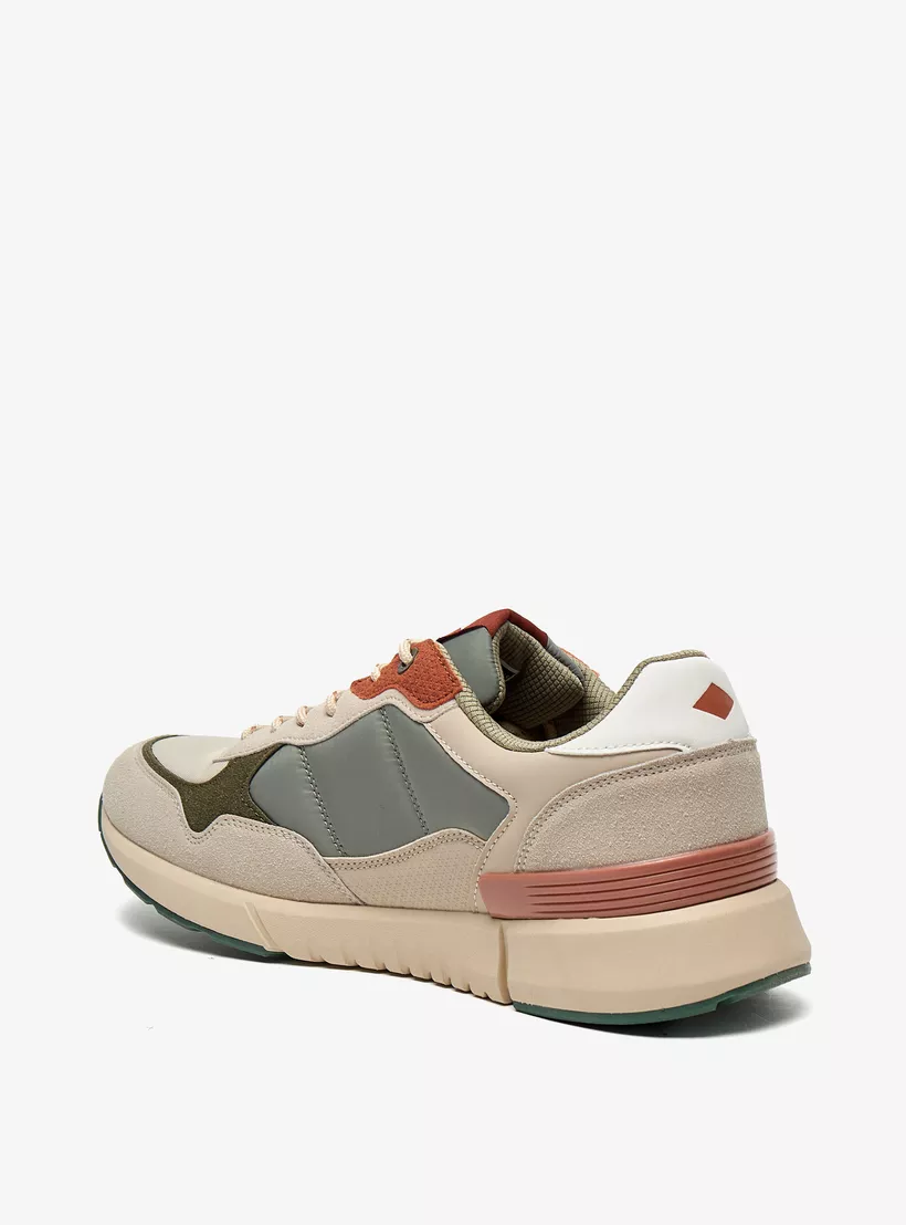 Lee-Cooper-Men's-Colourblock-Sneakers-with-Lace-Up-cream-2
