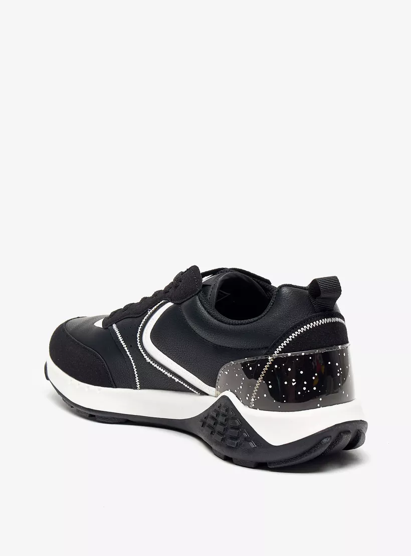 Lee-Cooper-Men's-Colourblock-Sneakers-with-Lace-Up-in-black-2