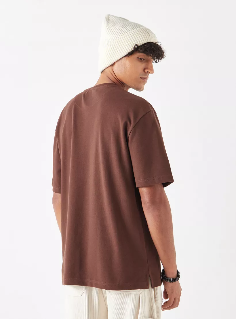 Lee-Cooper-Printed-Oversized-T-Shirt-brown-2