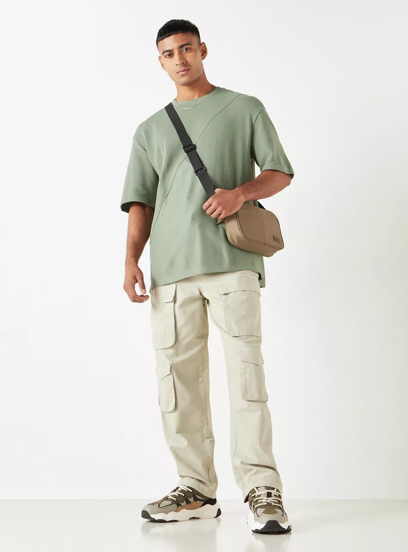 Lee-Cooper-Textured-Crew-Neck-T-shirt-green-1