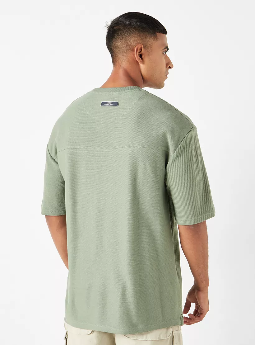 Lee-Cooper-Textured-Crew-Neck-T-shirt-green-2