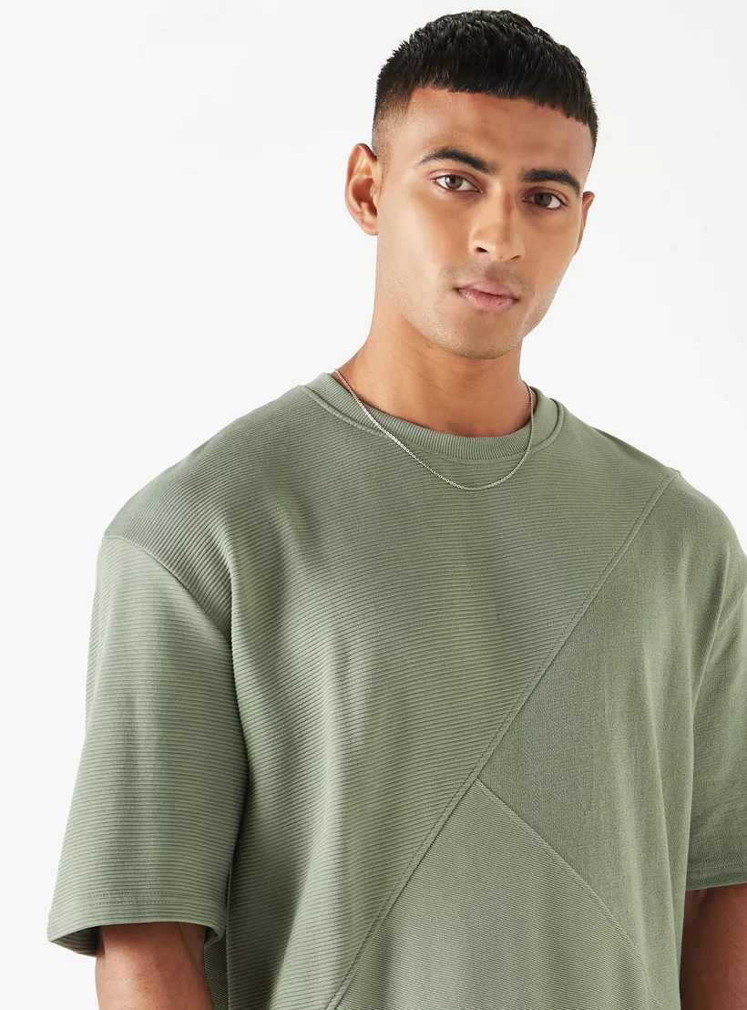 Lee-Cooper-Textured-Crew-Neck-T-shirt-green-3