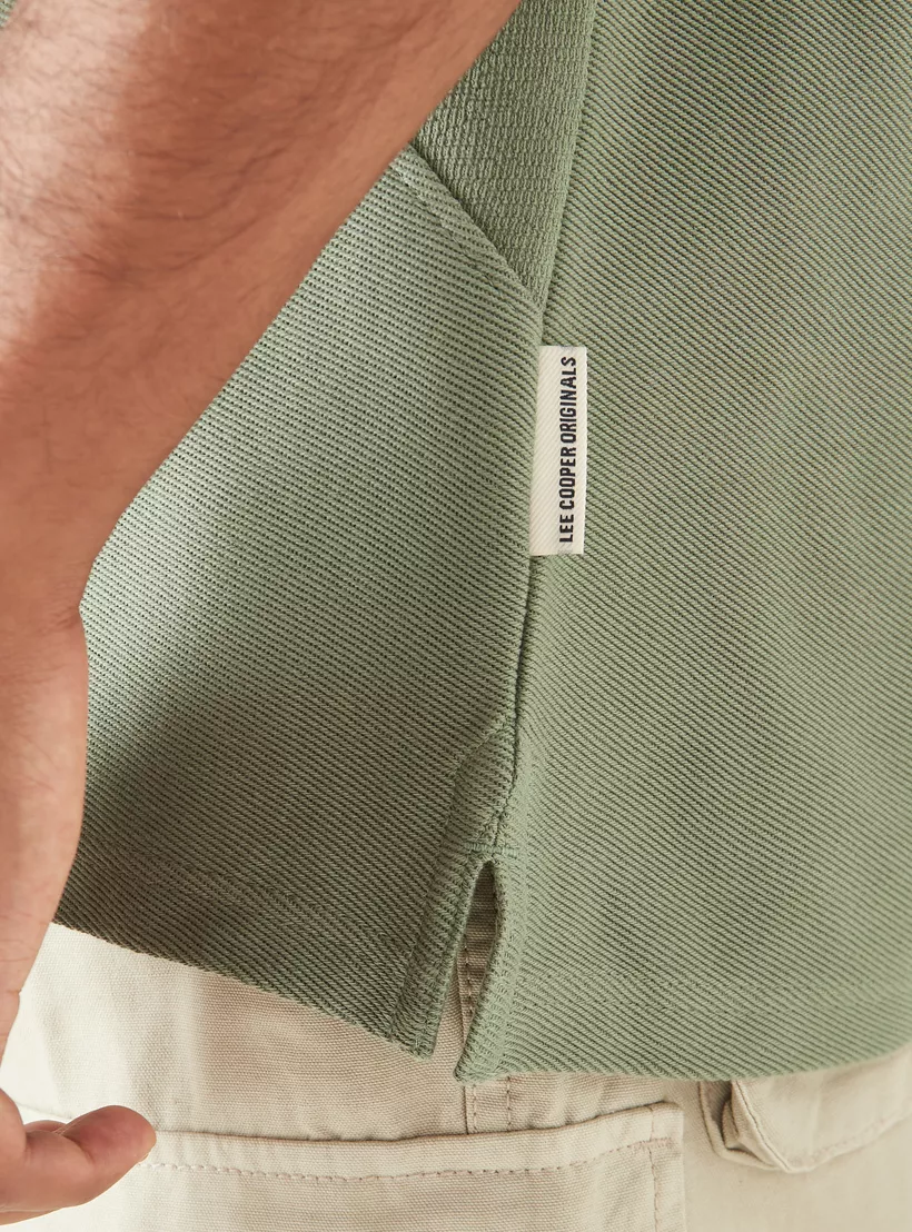 Lee-Cooper-Textured-Crew-Neck-T-shirt-green-4