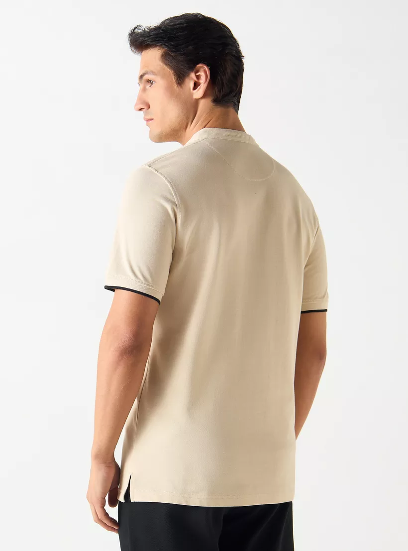 Mandarian-short-solid-shirt-polo-beige-4