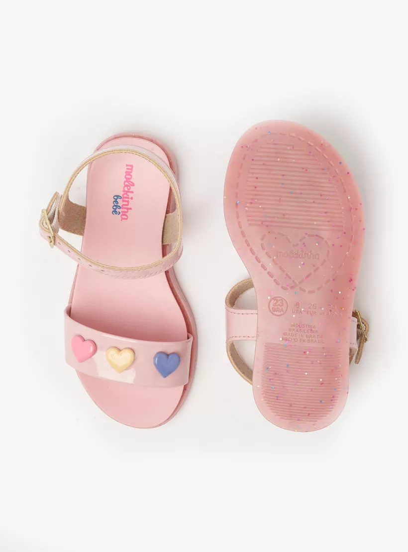 Pink Sandals with Ankle Strap 6