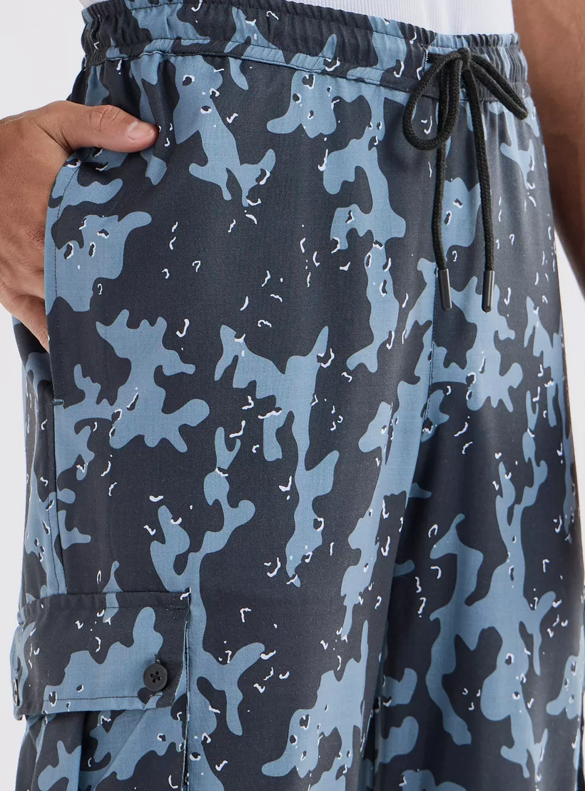 Printed-Regular-Fit-Cargo-blue-3