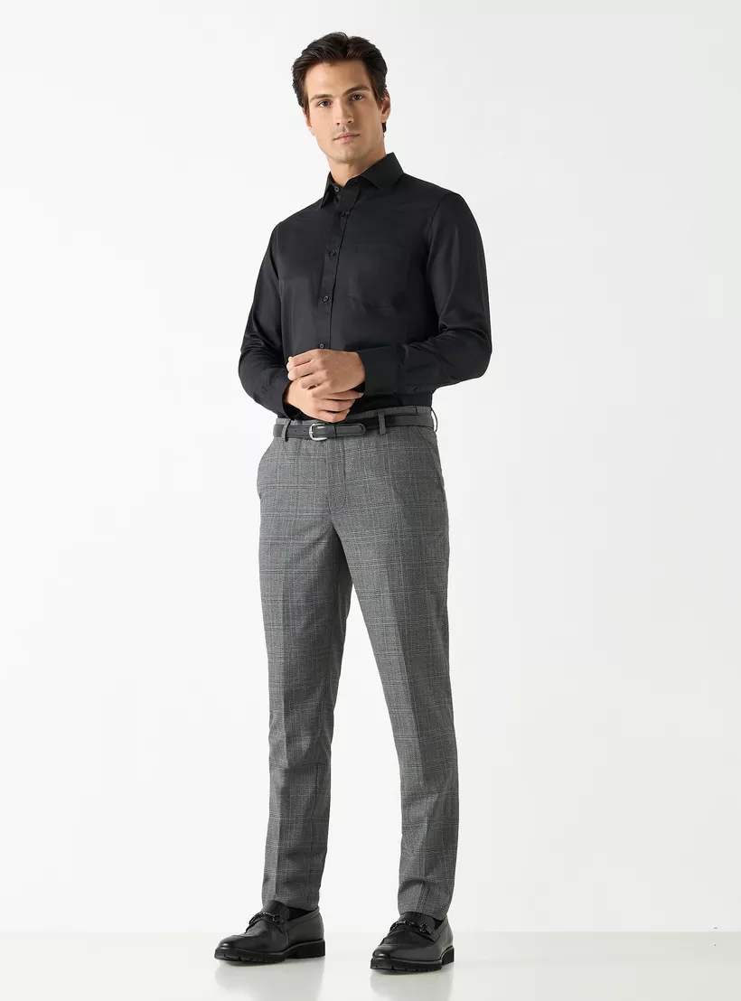 Regular-Fit-Textured-Shirt-black-1