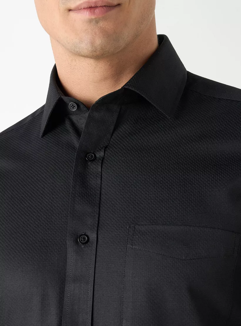 Regular-Fit-Textured-Shirt-black-3