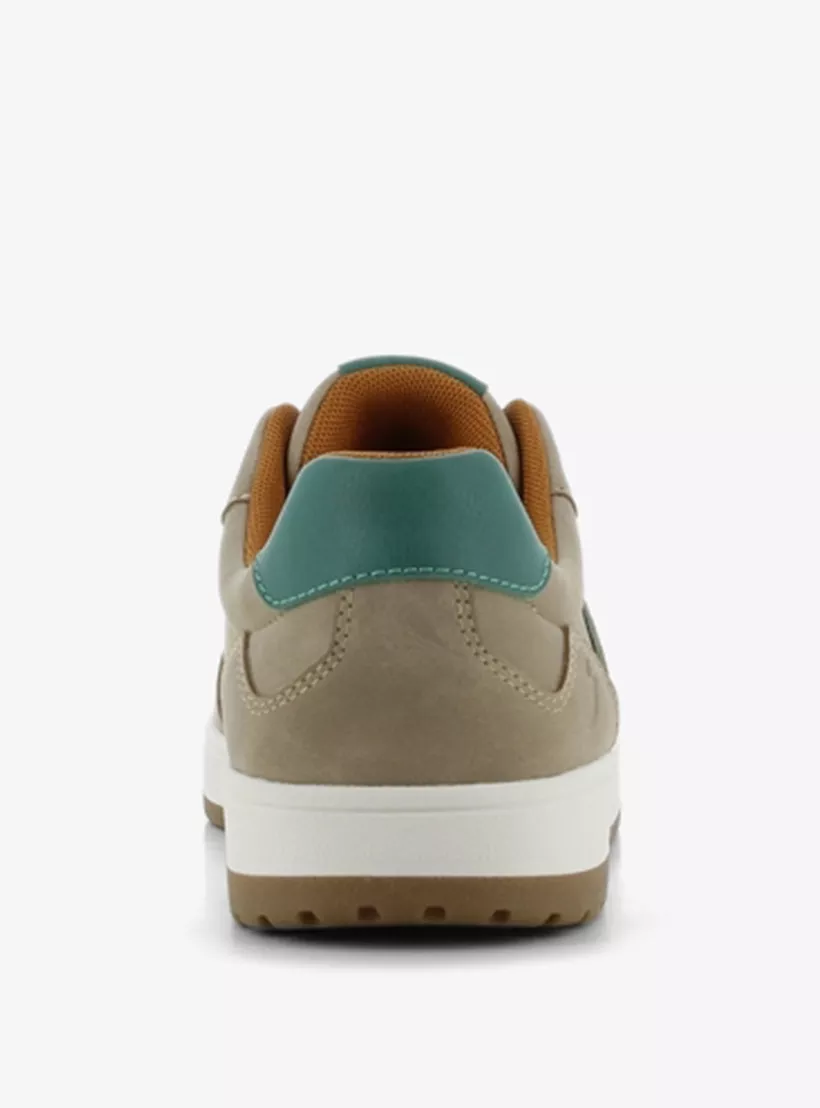 SJ-Men's-Colourblock-Lace-Up-Sneakers-brown-2