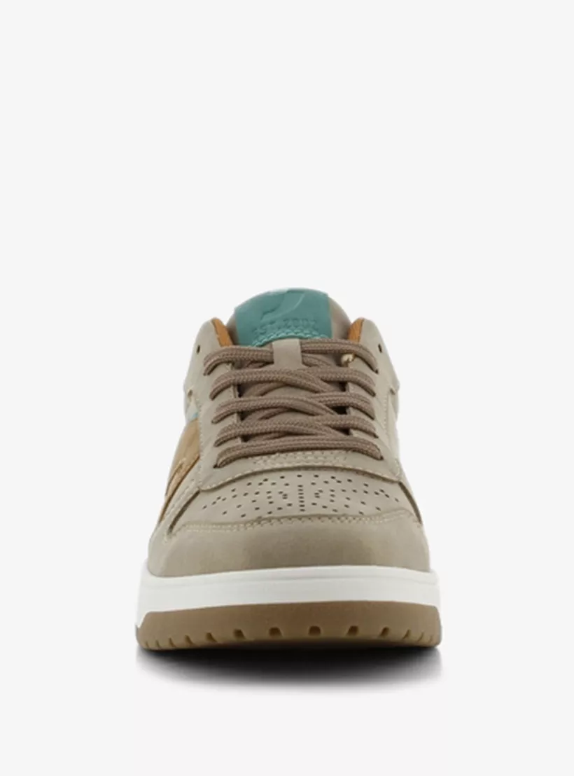 SJ-Men's-Colourblock-Lace-Up-Sneakers-brown-4