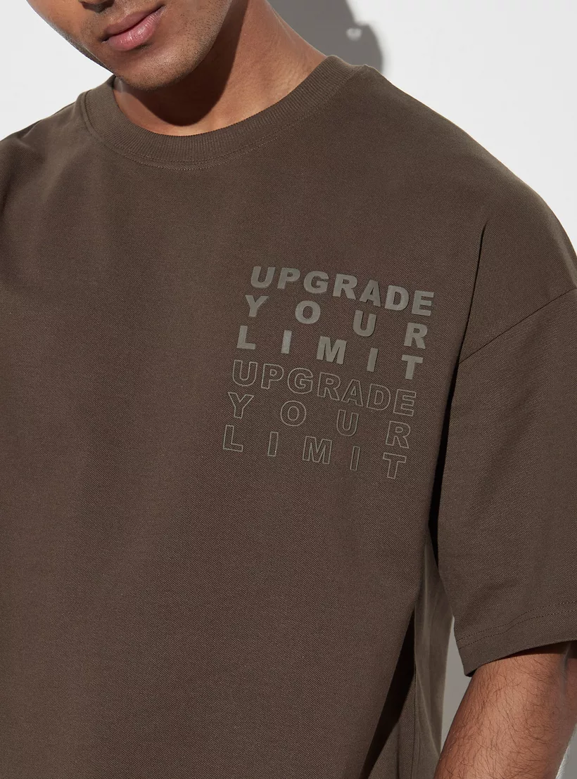 Slogan-Embossed-Crew-Neck-brown-3