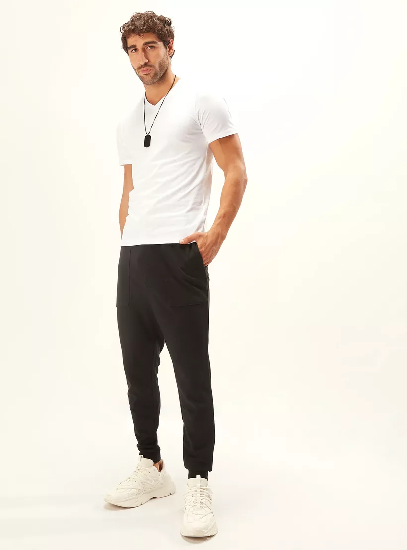 Solid-Body-Fit-T-shirt-white-2