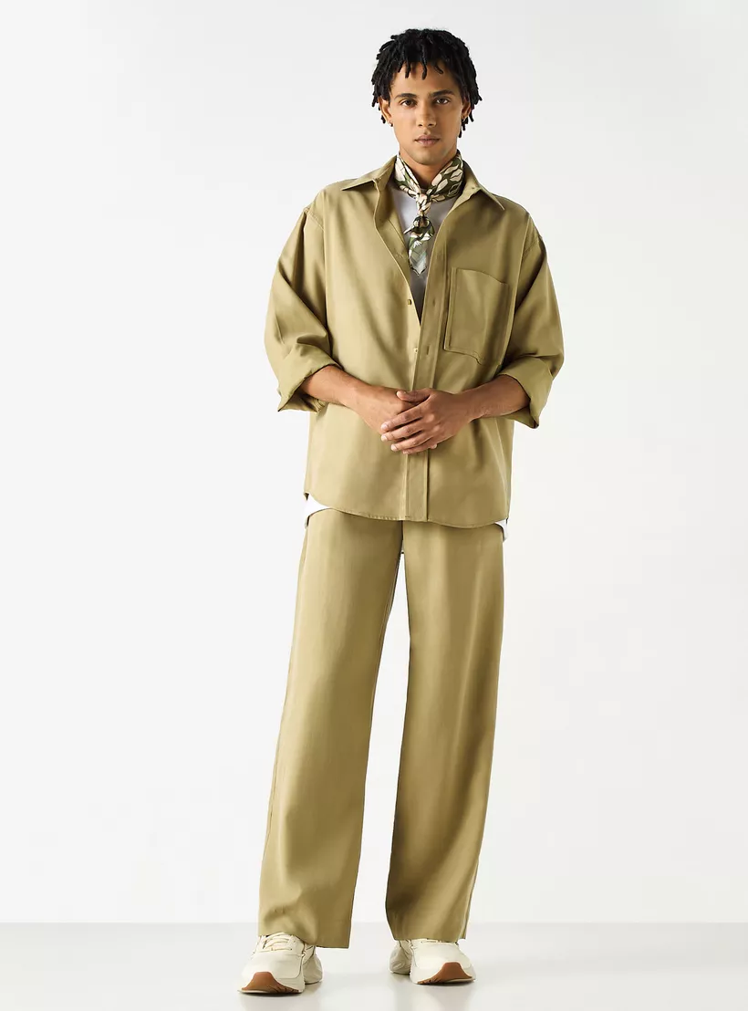 Solid-Pants-with-Drawstring-Closure-and-Pockets-in-sand-1