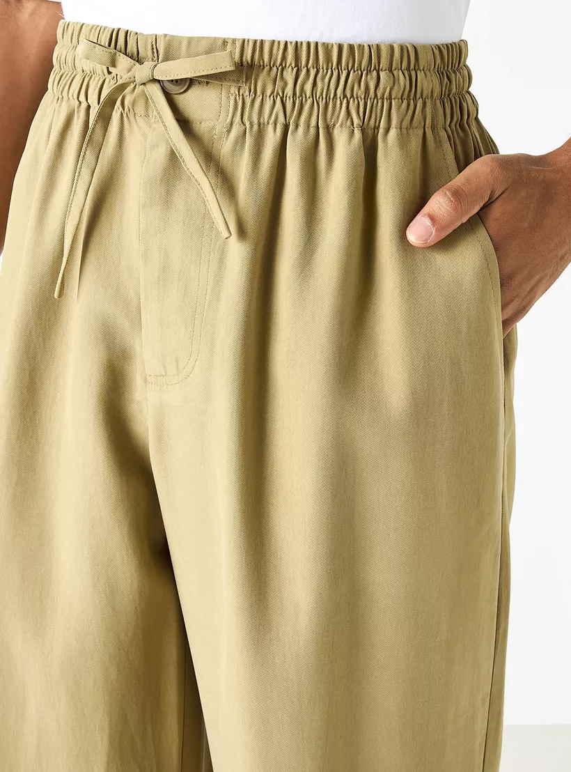 Solid-Pants-with-Drawstring-Closure-and-Pockets-in-sand-3