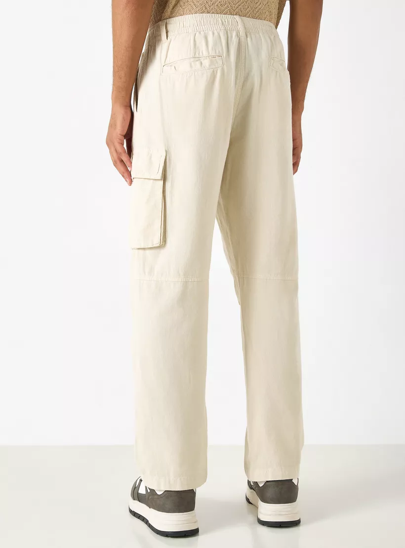 Solid-Pants-with-Pockets-biege-2