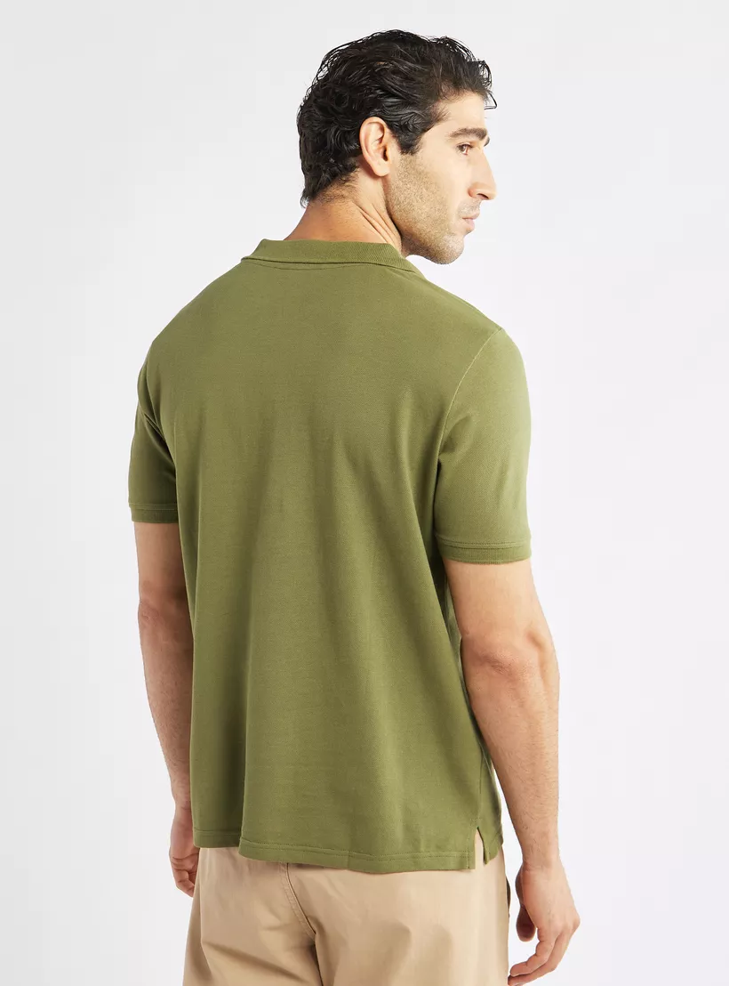 Solid-Polo-T-shirt-green-2