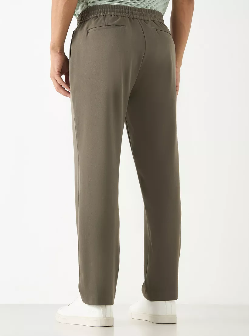 Solid-Regular-Fit-Pant-with-Flexi-green-2