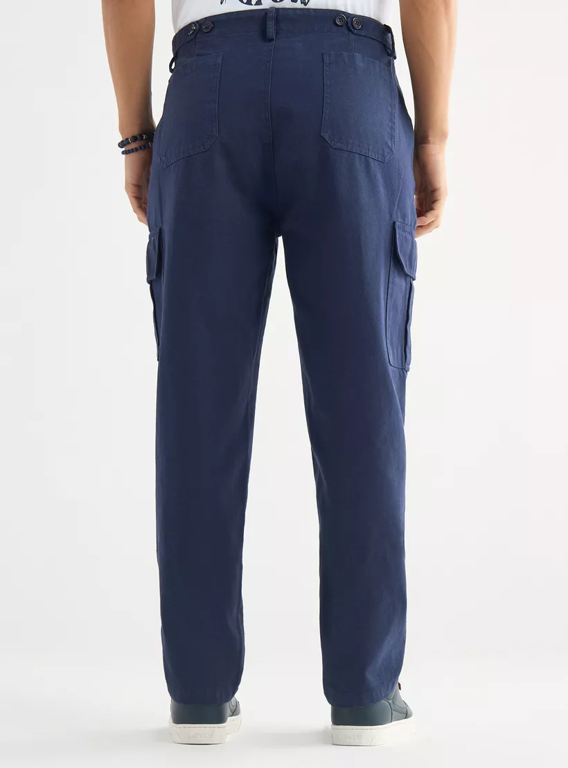 Solid-Regular-Fit-Pants-blue-2