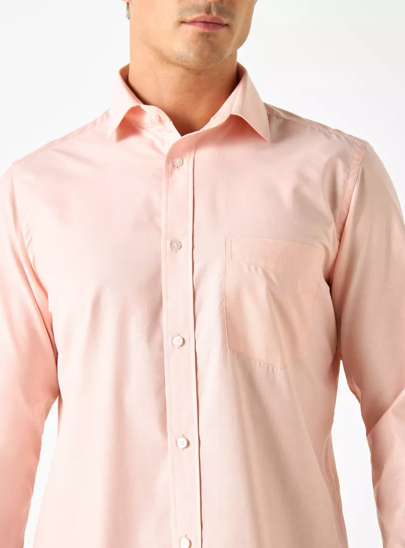 Solid-Regular-Fit-Shirt-pink-3