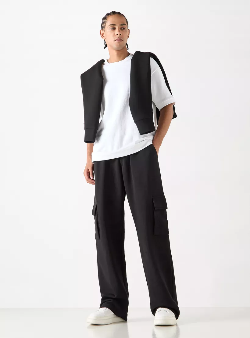 Solid-Regular-Fit-Track-Pants-black-1