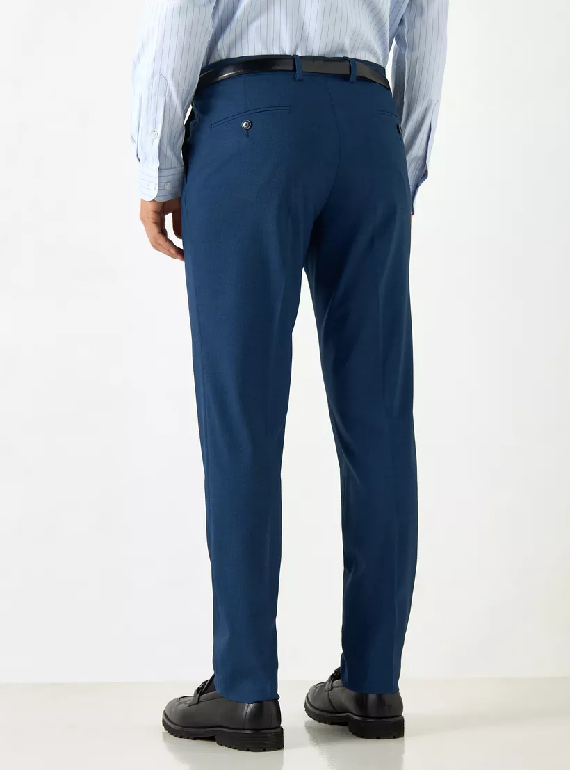 Solid-Slim-Fit-Belted-blue-2