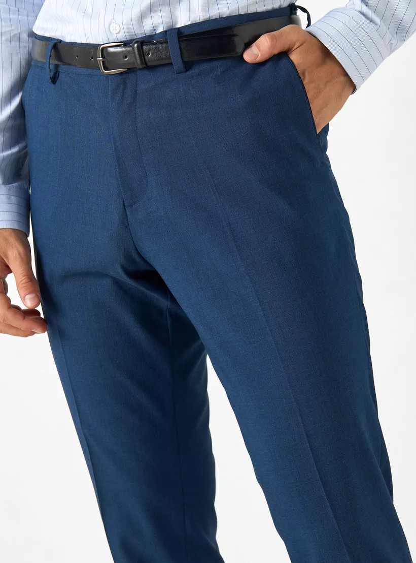 Solid-Slim-Fit-Belted-blue-3