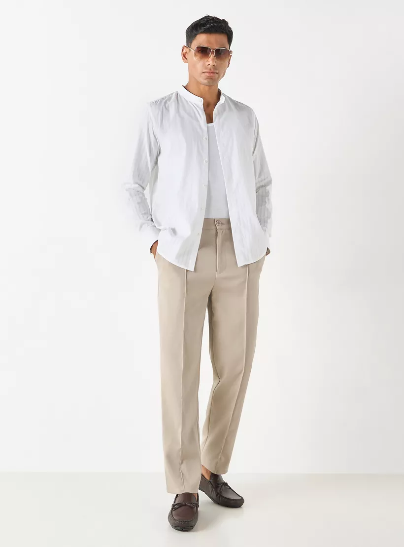 Striped-Slim-Fit-Shirt-white-1