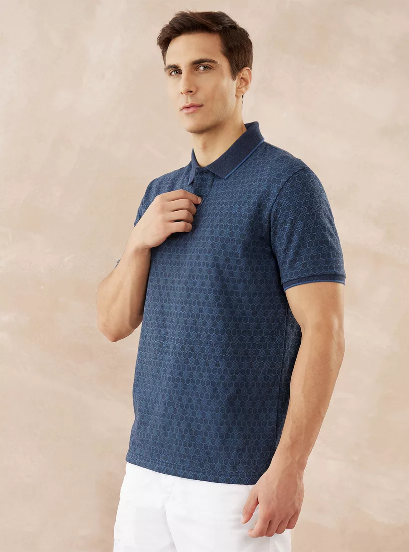 blue-textured-polo-t-shirt-4
